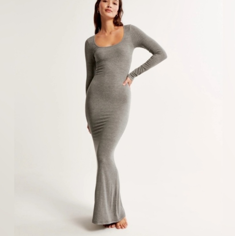 Abercrombie and Fitch Modal Maxi Dress Gray S‎